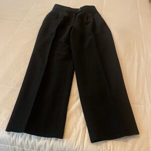 Elie Tahari front pleated wide leg dress pants